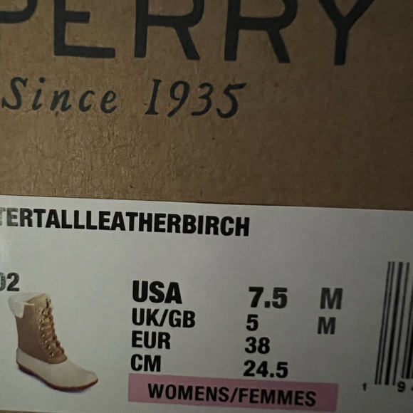 Sperry 7.5 Saltwater All Leather Birch - Picture 8 of 8